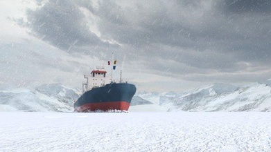 Antarktika gemi animasyon mimari bina kale Çin rüya Doğu imparator 3d print model - Mito3D