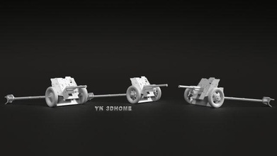 anti-tank 45mm m1937 parola 3d print model in 3dexport 3d print model - Mito3D