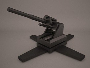 anti flugzeug 3d modell artillerie 3dexport militär montieren system flugabwehr maschinemaschine panzer krieger 3d print model - Mito3D