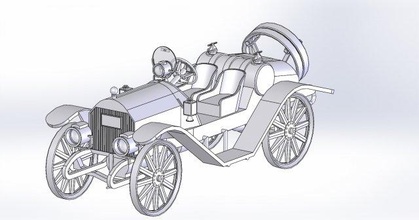 Antiguidade carro livre 3d print model - Mito3D