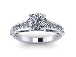 Antike Liebe-Diamant-ring solitaire Mode Schmuck bangle bracelate diamond Juwelen Saphir weiß gold sterling Silber ring engagement vintag 3d print model - Mito3D