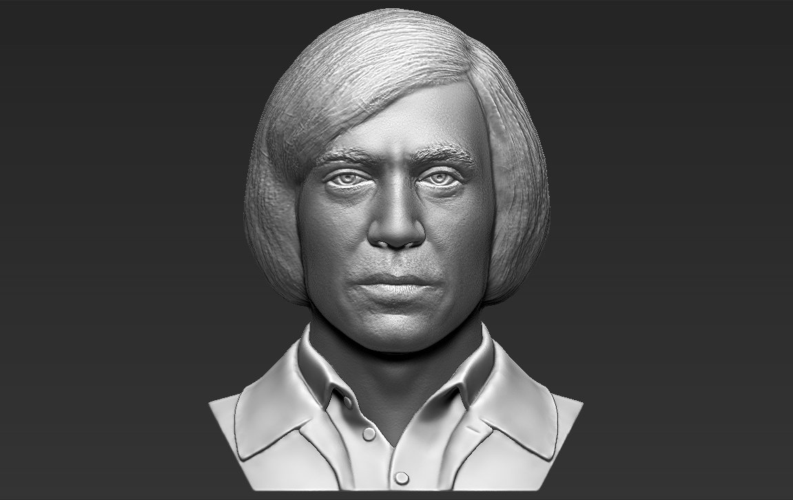 Anton Chigurh büst 3 boyutlu baskı hazır stl obj biçimleri javier Bardem ülke erkekler kötü adam heykel hans Landa joker katil Dexter 3D print model - Mito3D