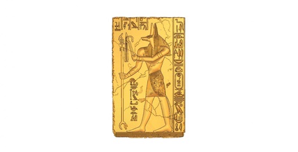 anubi 3d stl modello cnc stampa in scultura 3dexport cncmodel cncrelief reliefmodel sollievo sollievoforcnc egiziano ancienteygptgodanubis ancientgod dio morte 3d print model - Mito3D