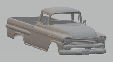chevrolet apaçi 1959 yazdırılabilir vücut araba 3d yazdır model in otomotiv 3dexport yuva ölçülü tamiya rc hobi miniz mikro 3d print model - Mito3D