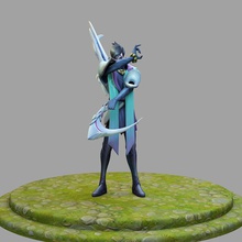 aphelios league of legends 3d print model in man 3dexport character toy body lol champion stl 3dprint games toys game accessories art 3d print model - Mito3D