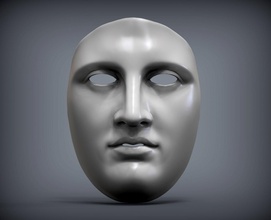 apolo máscara 3d impresión modelo in escultura 3dexport griego antiguo mirador estatua decoración mármol rock clásico arquitectónico apariencia fiesta entretenimiento secreto arte 3d print model - Mito3D