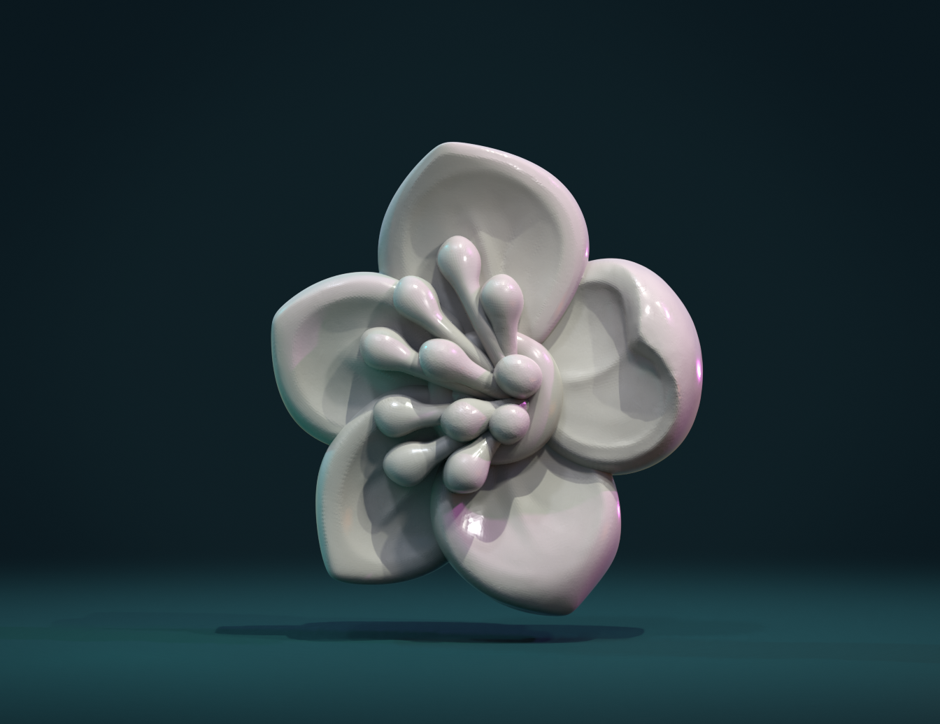 apple fiore la pianta decorazione ornamento margherita art arredamento natura stampabile bella il sakura cnc 3D print model - Mito3D