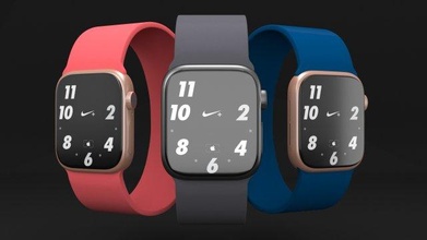 apple watch series 6 colors set 44mm 3d model realitic smartwatch iwatch wrist nike black red blue green color imac iphone ios 3d print model - Mito3D