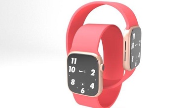 apfel sehen serien 6 rrmm rot 3d modell 3dexport produkt smartwatch schaue iphone elektronik armbanduhr frei poly 3dmax 3d print model - Mito3D