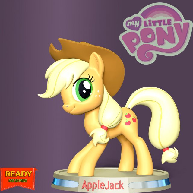 applejack - pony cute fig
