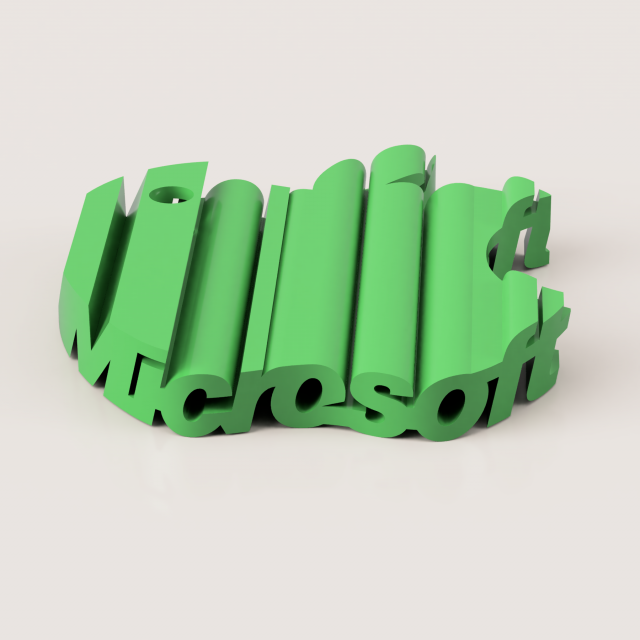 Applesoft textflip manzana microsoft 3D print model - Mito3D