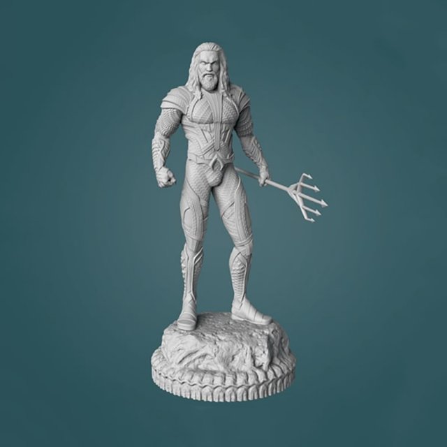 aquaman figurines ready print man justice league atlantic king hero character dc comic arthur marvel miniatures dcu atlantis snyderverse superhero toys dccomics 3D print model - Mito3D