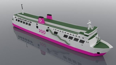 aquino navios 3d modelo in transporte 3dexport navio remessa balsa embarcação embarcações mar barco forro forros 3d print model - Mito3D