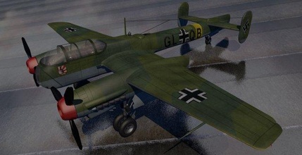 charrue ar 240 02 avion fusil militaire historique ww2 Seconde Guerre mondiale allemand bombardier 02v6 3d print model - Mito3D