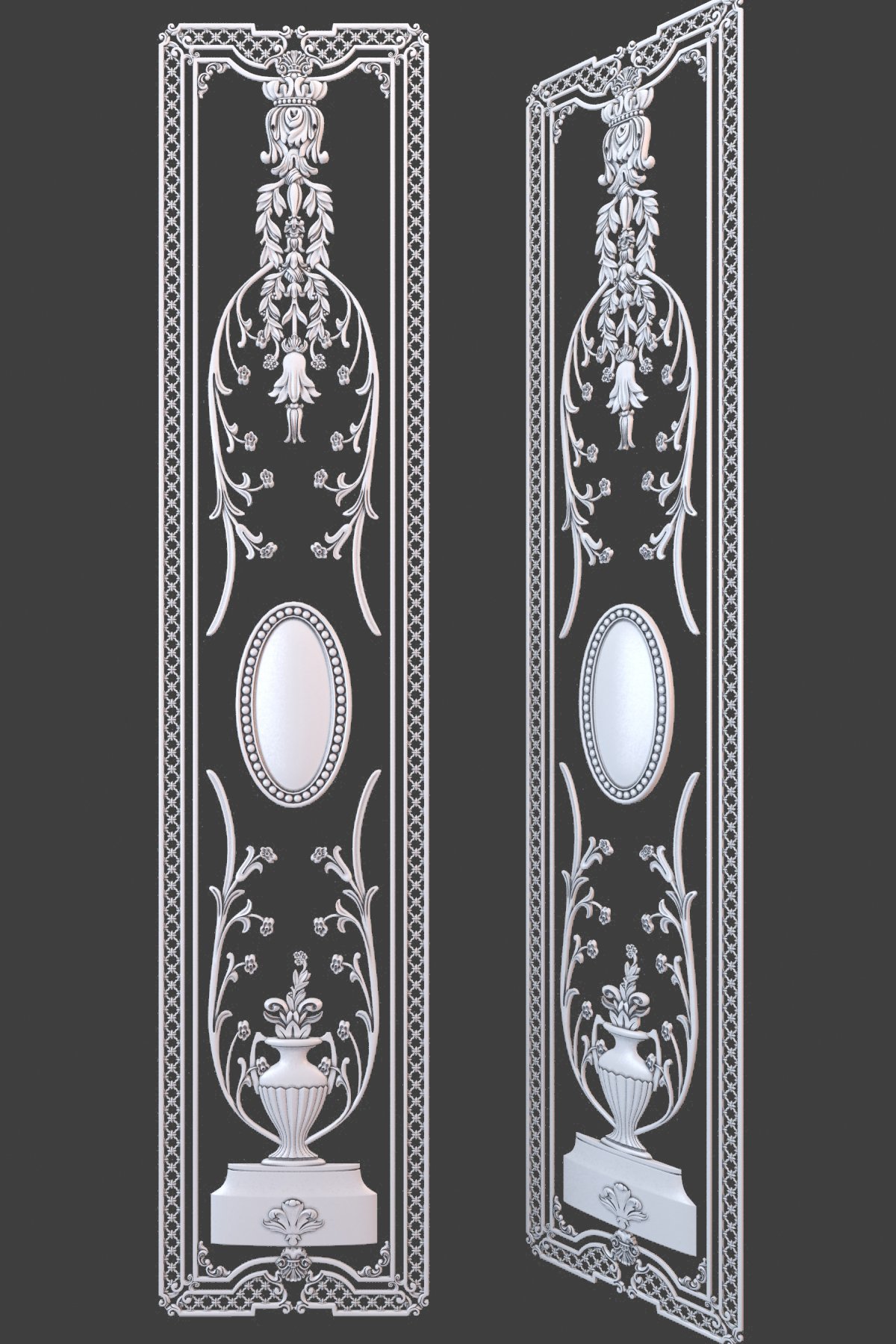 architectural elements 3d print model in decor 3dexport bracket cornice moulding ornament ornate carved detailed element bas relief pediment column pilaster classic cartouche cnc 3D print model - Mito3D