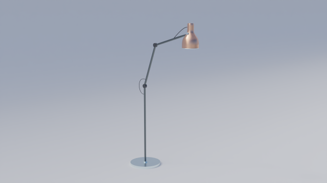 ard sol lampe libre 3d modèle in lampes 3dexport lampadaire métal loft style grenier 3D print model - Mito3D