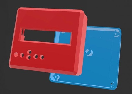 arduino lcd keypad shield free 3d print model electronics case enclosure cover box 3d print model - Mito3D