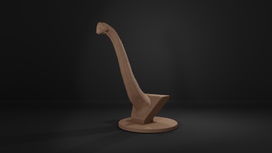 argentinossauro bust 3d dinosaur animal sculpture nature creature printable 3d print model - Mito3D