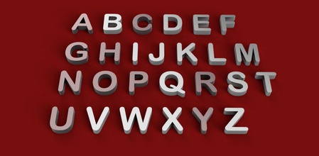 arial rounded tipo de letra maiúsculas minúsculas 3d letras arquivo stl alfabeto 3dletters fontes texto palavras idioma sinal o símbolo gadget decorações a escola 3d print model - Mito3D