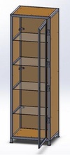armoire meubles 3dmodel modele manufacture concept simple cabinet metal medical school wood 3d print model - Mito3D