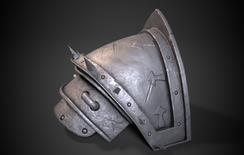 armor weapon military metal damage 3d print model - Mito3D