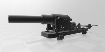 armstrong cannon 117 pdr chilean magallanes 3d print model in 3dexport 3d print model - Mito3D