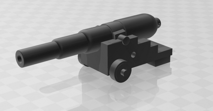 armstrong cochrane 20lb 3d impression modèle in souvenirs 3dexport canon naval 20 pdr 3d print model - Mito3D