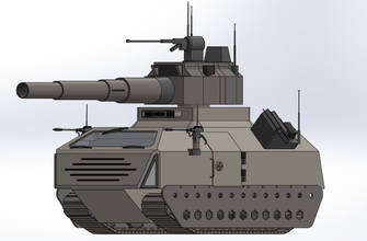 tanque guerra army tank defensa Ejército armas 3d print model - Mito3D