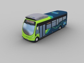 arriva electric bus 3d model in 3dexport milton keynes metro 2014 2015 2016 2017 passenger public tourist transport vehicle wrightbus hybrid emission coach london england 3d print model - Mito3D