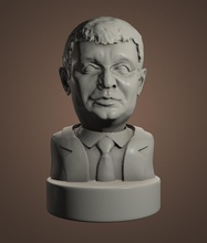 avakov arsen a ucrânia parlamento o ministro presidente imprimir político conselho de administração jogo escultura retrato do busto 3d print model - Mito3D