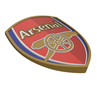 arsenale fc parete emblema segni loghi lega Inghilterra calcio Calcio cartello logo distintivo 3d stampabile file interni decorazione 3d print model - Mito3D