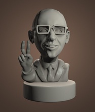 arseniy yatsenyuk ukraine parliament minister print politician board game sculpture portrait bust 3d print model - Mito3D