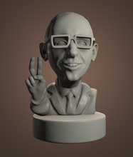 arseniy yatsenyuk ukraine Parlament minister drucken Politiker board Spiel Skulptur portrait die Büste 3d print model - Mito3D