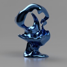 arte vaso interior 3d impressão modelo in decoração 3dexport 3d print model - Mito3D