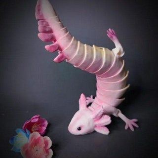 artikuliert Axolotl Tiere Axolotel Ajolote Tier animales Spielzeug Spielzeuge Kinder 3d print model - Mito3D