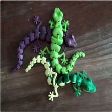 articulado lagartija v2 3d impresión modelo in juguetes 3dexport 3dprint 3dprinting 3d print model - Mito3D