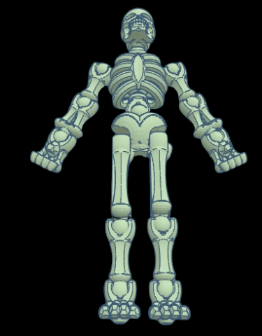 articolato scheletro figura anatomia articulado 3D print model - Mito3D