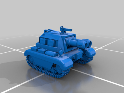 articulated tank  figurines tank figura anime figurine collectable  3d print model - Mito3D