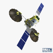 artificiel satellite grenier 5v 3d modèle in 3dexport glonass gps sci science gare futur futuriste galaxie espace vaisseau spatial solaire panneau orbite nasa 3d print model - Mito3D