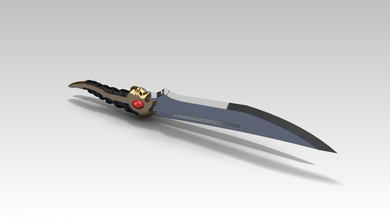 arya netto pugnale gioco of troni 3d stampa modello in 3dexport 3dart 3dmodel 3dmodeling 3dprint 3dprinting coltello stark game thrones cosplay 3d print model - Mito3D
