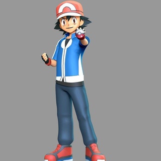 cinza ketchum Satoshi Pokémon estatuetas mestres jogos anime manga personagem figura fofa animal 3d print model - Mito3D