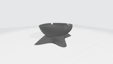 cinzeiro 3d impressão modelo in decoração 3dexport cesta hashion ínterio 3d print model - Mito3D