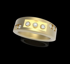 yüzük 3d yazdır model in yüzükler 3dexport altın düğün tasarım takı mücevher elmas 3d print model - Mito3D