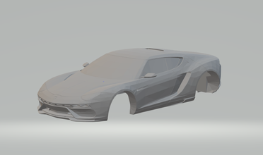 asterion 3d stampa modello in veicolo 3dexport slotcar pressofuso slot car supercar velocità gara 3d print model - Mito3D