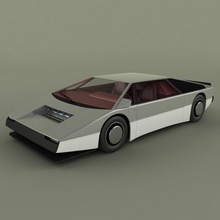 aston Martin buldogue conceito carro clássico cupê esporte 3d modelo 1980 Antiguidade corrida 3d print model - Mito3D