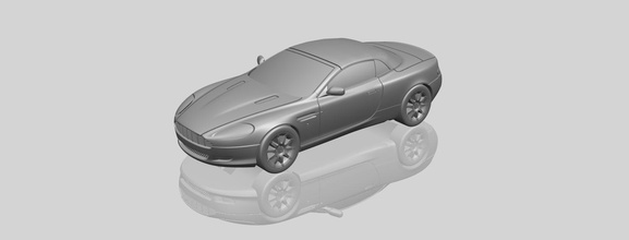 aston martin db9 cabriolet car chair tree table sofa character game exterior human interior people house miniatures figurines sculpture kitchen food fruit vehicles van 3d print model - Mito3D