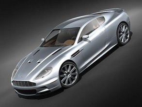 aston martin dbs 2009 lighthing silver 2008 2010 sport fast coupe tuning british gb james bond car 3d print model - Mito3D