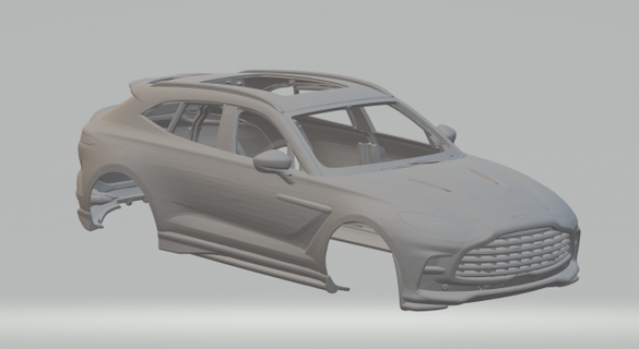 Aston martín dbx vehículo fundido presión tragamonedas ruedas calientes miniaturas espacio impresión impreso caliente 3d print model - Mito3D