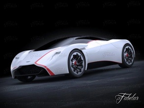 aston Martin dp100 konsept 2013 ingilizce ingiliz araba araç spor lüks yarış insanlar sürücü 3d fotogerçekçi hileli Oto otomotiv 3d print model - Mito3D