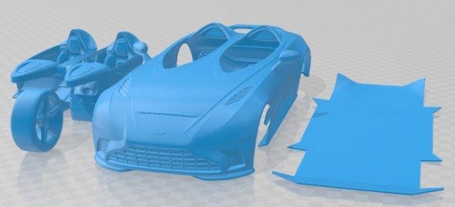 aston martin v12 speedster 2021 printable car automotive slot scalextric tamiya rc miniz hobby micro diecast 3d print model - Mito3D